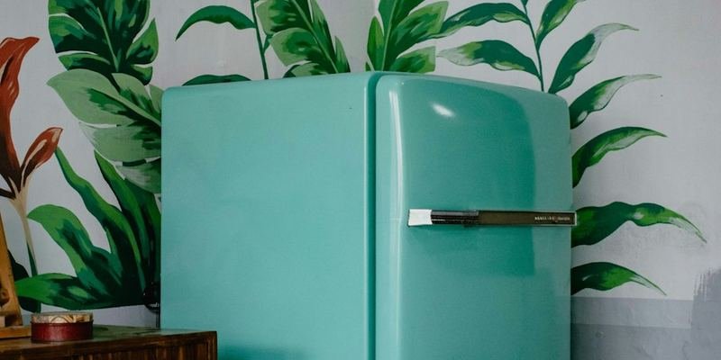 Refrigerator in a home kitchen